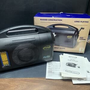 Vintage BayGen Freeplay Wind-Up Radio Self Powered Energy AM/FM/Shortwave Tested